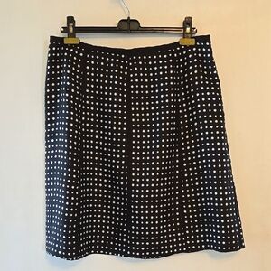 Style & Co 100% Silk Polka Dot Skirt 14P